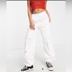 Bershka drawstring cargo pants